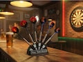 Customizable Name Personaliz 6 slots Dartboard -  Mini Darts Holder Station - Dart Holder