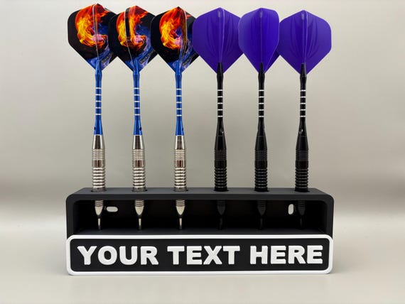 Wall Mounted Dart Display Stand: Customizable 6-Dart Holder