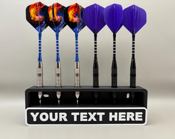Wall Mounted Dart Display Stand: Customizable 6-Dart Holder