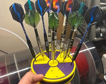 Nuclear Symbol Dart Holder – 21 Slot Round Dart Stand