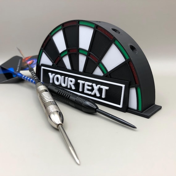 Customizable Name Personaliz -6 slots Dartboard -  Mini Dart Holder Station - Dart Holder