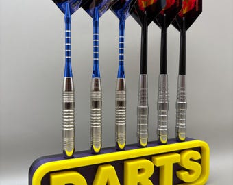 6-Slot Darts Holder: Custom Colors, Wall Mountable