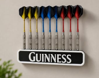 Vintage Guinness Inspired Dart Holder 3D Printed Irish Pub Style Stand