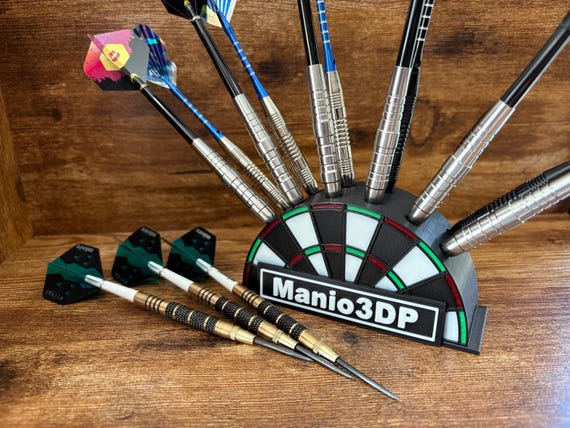 Personalized 12-Dart Holder: 3D Printed Dartboard Stand