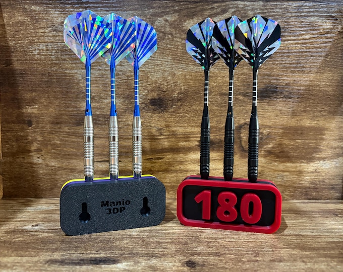 3-Slot Dart Holder: Custom Colors, Wall Mountable
