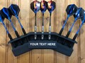 Wall Mounted  3 - 6 - 9 Darts Display - Customizable Name - Personaliz