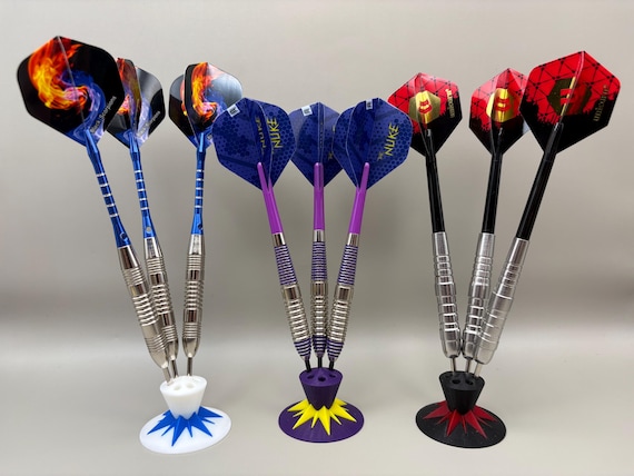Dual-Color 3D Printed Dart Holder - 2 Pack - Holds 12 Darts
