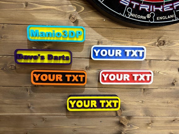 Personalized 6-Dart Holder: Custom 3D Printed Dart Rack
