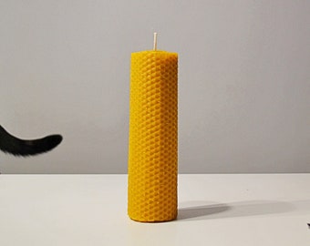 candles made of 100% beeswax - natural candle - handmade candle - honeycomb candle - natural wax