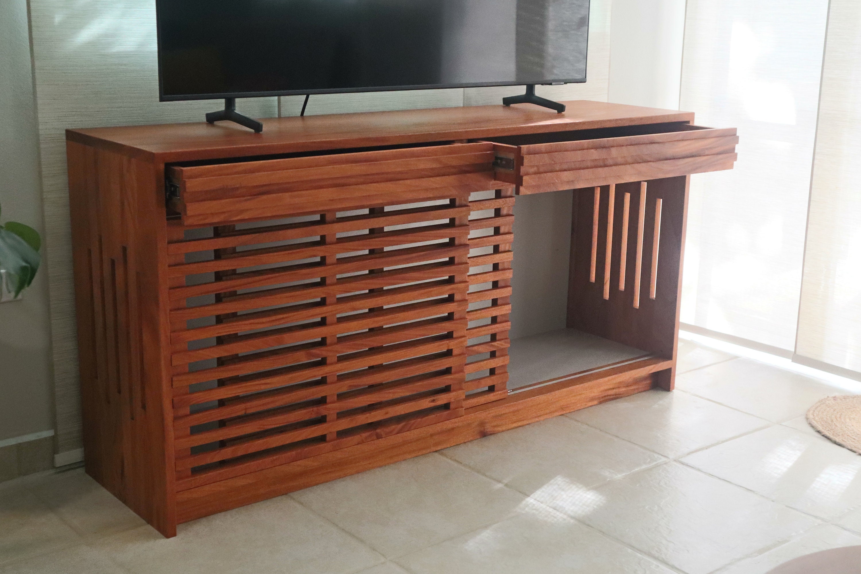 Picture of Modern Dog Crate Credenza, Made With Local Hardwood - Etsy