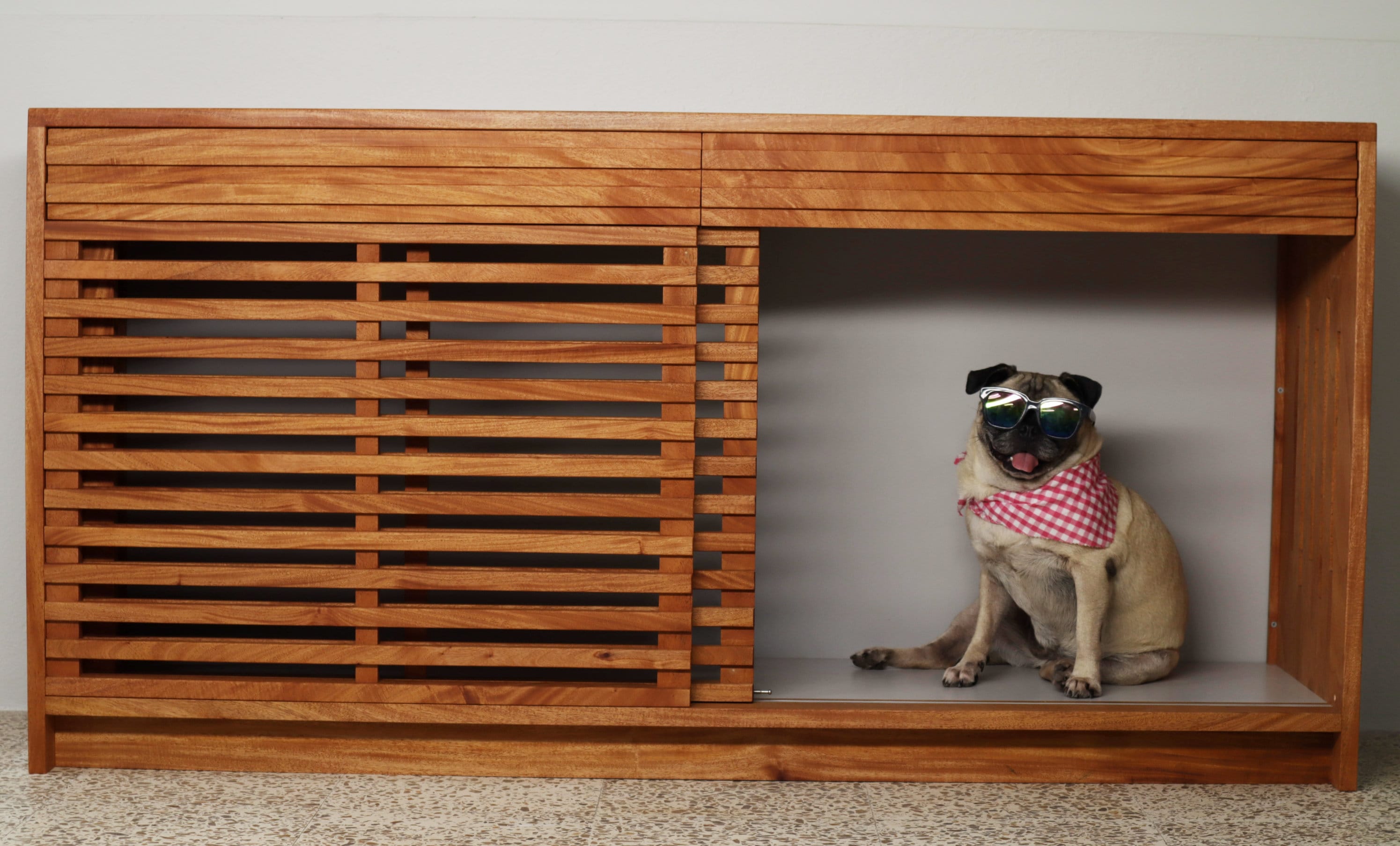 Picture of Modern Dog Crate Credenza, Made With Local Hardwood - Etsy