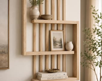 The Arlo Slatted Wall Shelf