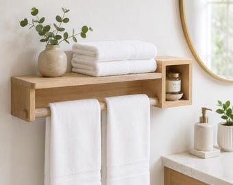 The Harbor Towel Bar Wall Shelf