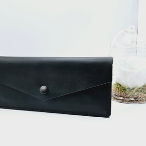 Black leather wallet