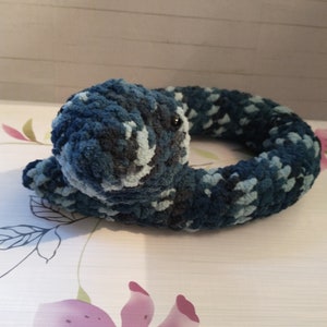 Baby Snake Amigurumi Crochet Pattern - No-Sew Plush Toy for Beginners - PDF Digital Download