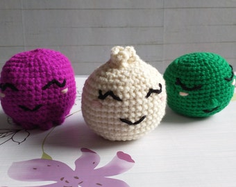 Haakpatroon stressbal zonder naaien - eenvoudige amigurumi voor beginners - digitale pdf-download
