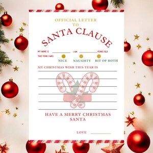 Kids&#39; Whimsical Letter to Santa Claus - Printable Christmas Letter Delight For kids