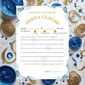 Kids&#39; Whimsical Letter to Santa Claus - Printable Christmas Letter Delight For kids