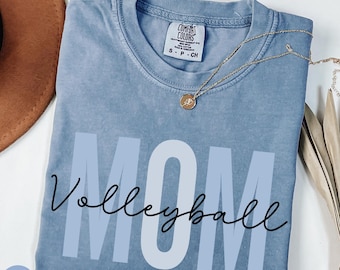 Comfort Colors Volleyball Mom T-Shirt, Game Day Tee