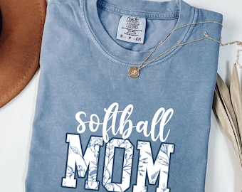 Comfort Colors Softball Mom Shirt