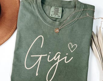 Comfort Colors Gigi Shirt, New Gigi Pregnancy Announcement T-Shirt,  Gift for Grandma