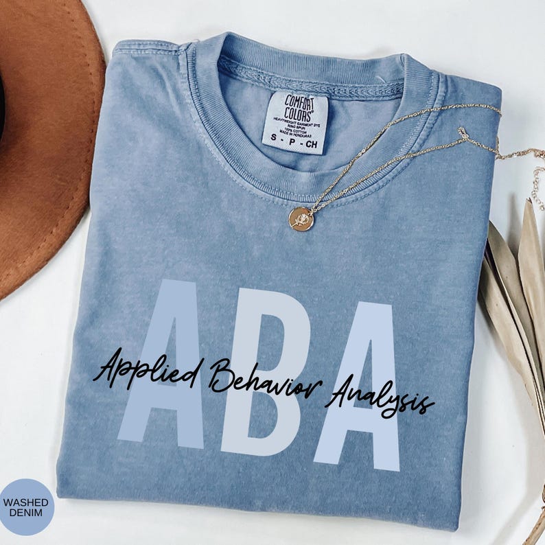 Comfort Colors ABA Therapist Shirt, ABA therapy T-shirt, Applied Behavior Analyst Shirts immagine 1