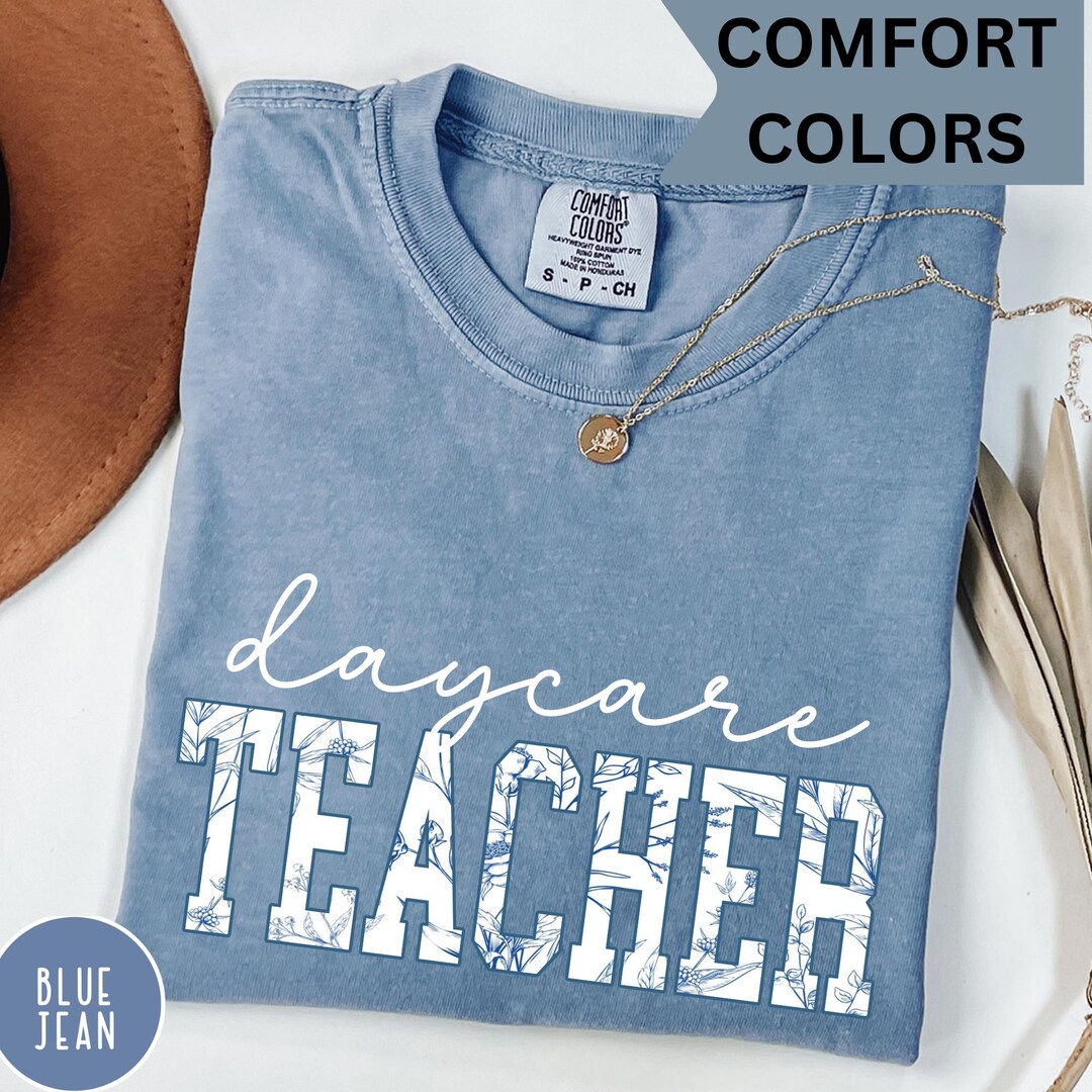 Floral daycare teacher shirts in home daycare teacher christmas gifts
