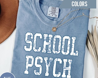 School Psych Shirt Comfort Colors, School Psychologist Shirt, School Counselor TShirt, School Psychologist Tee, Gift For School Psychologist
