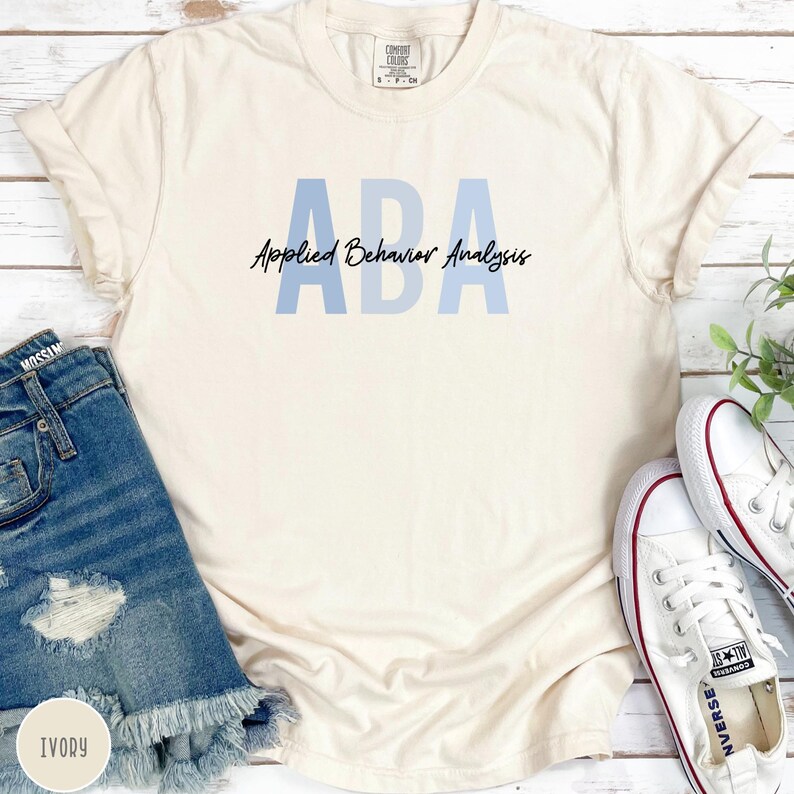 Comfort Colors ABA Therapist Shirt, ABA therapy T-shirt, Applied Behavior Analyst Shirts immagine 10