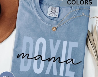 Comfort Colors Doxie Mama Shirt, Dachshund Dog Mom Gift