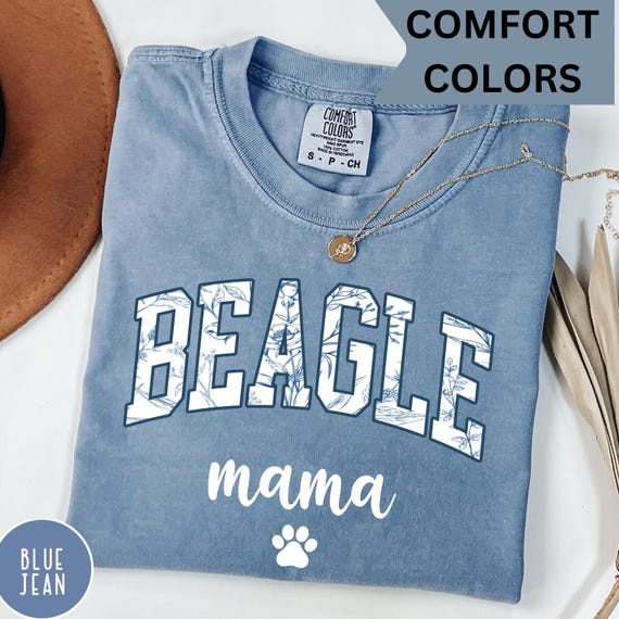 Floral Beagle Mom Shirt, Beagle Dog Mama Gift