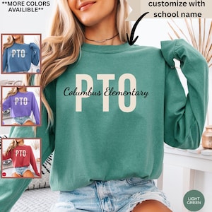 Custom PTO Long Sleeve Shirt, Parent Teacher Organization Shirts