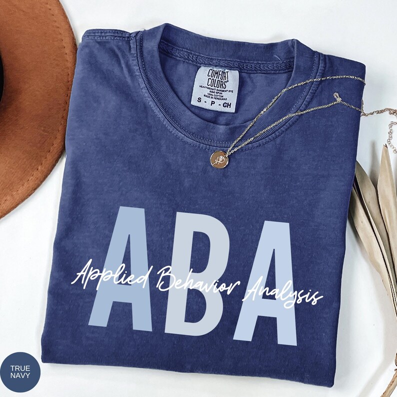 Comfort Colors ABA Therapist Shirt, ABA therapy T-shirt, Applied Behavior Analyst Shirts immagine 2
