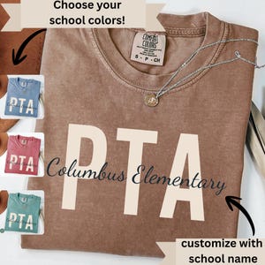 School PTA Shirts, Customized PTA Tshirts, Custom Parent Teacher Association Shirts, Personalized pta Tshirt, Back To School pta mom Shirts