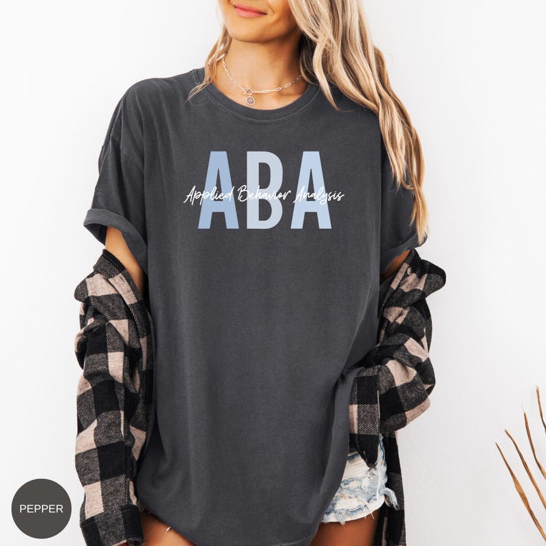 Comfort Colors ABA Therapist Shirt, ABA therapy T-shirt, Applied Behavior Analyst Shirts immagine 6