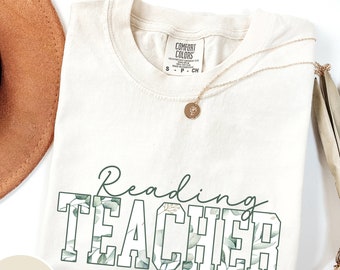 Comfort Colors Reading Teacher Shirt, Reading Specialist Appreciation Gift