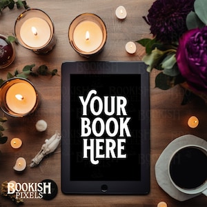 Makieta e-booka dla dorosłych | okładka e-booka | pusta makieta iPada | pusta okładka książki cyfrowej | Bookstagram Flatlay I Canva Tablet Book Mock up