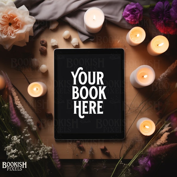 Historical Fiction Bookstagram ebook mockup | ebook cover | Literary | Cottage Core Bookish Instagram I Book Mockup Canva Template | Device