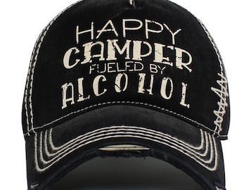 Happy Camper Fueled By Alcohol Cap