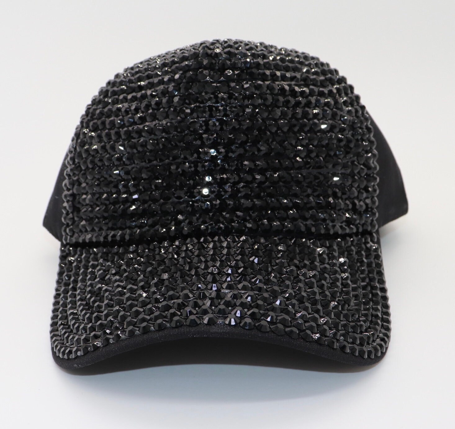 Black Rhinestone Cap - Etsy