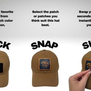 Gorra de Béisbol con Parche Removible, Gorra de Algodón estilo Dad Hat, Ajustable con Correa, Regalo para Hombres y Mujeres imagen 2