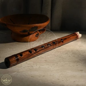 Song of the Andes Peruvian Quena Flute Wood with Case 15L x 2W image 2
