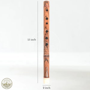 Song of the Andes Peruvian Quena Flute Wood with Case 15L x 2W image 4