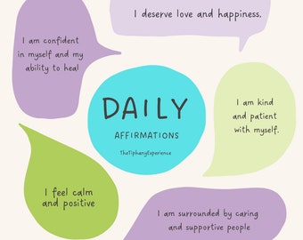 TheTiphanyExperience Positvie Affirmation Stickers