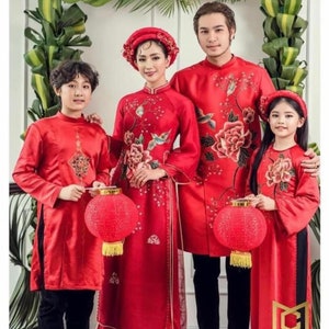 Áo dài truyền thống GIA ĐÌNH (#55)