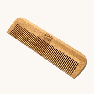 Bamboo Wooden Hair Comb, Portable Comb, Biodegradable Static Free