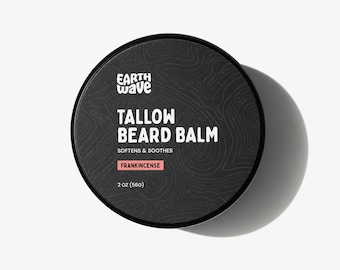 Tallow Beard Balm For Men, Natural Ingredients, No chemicals [2 oz]