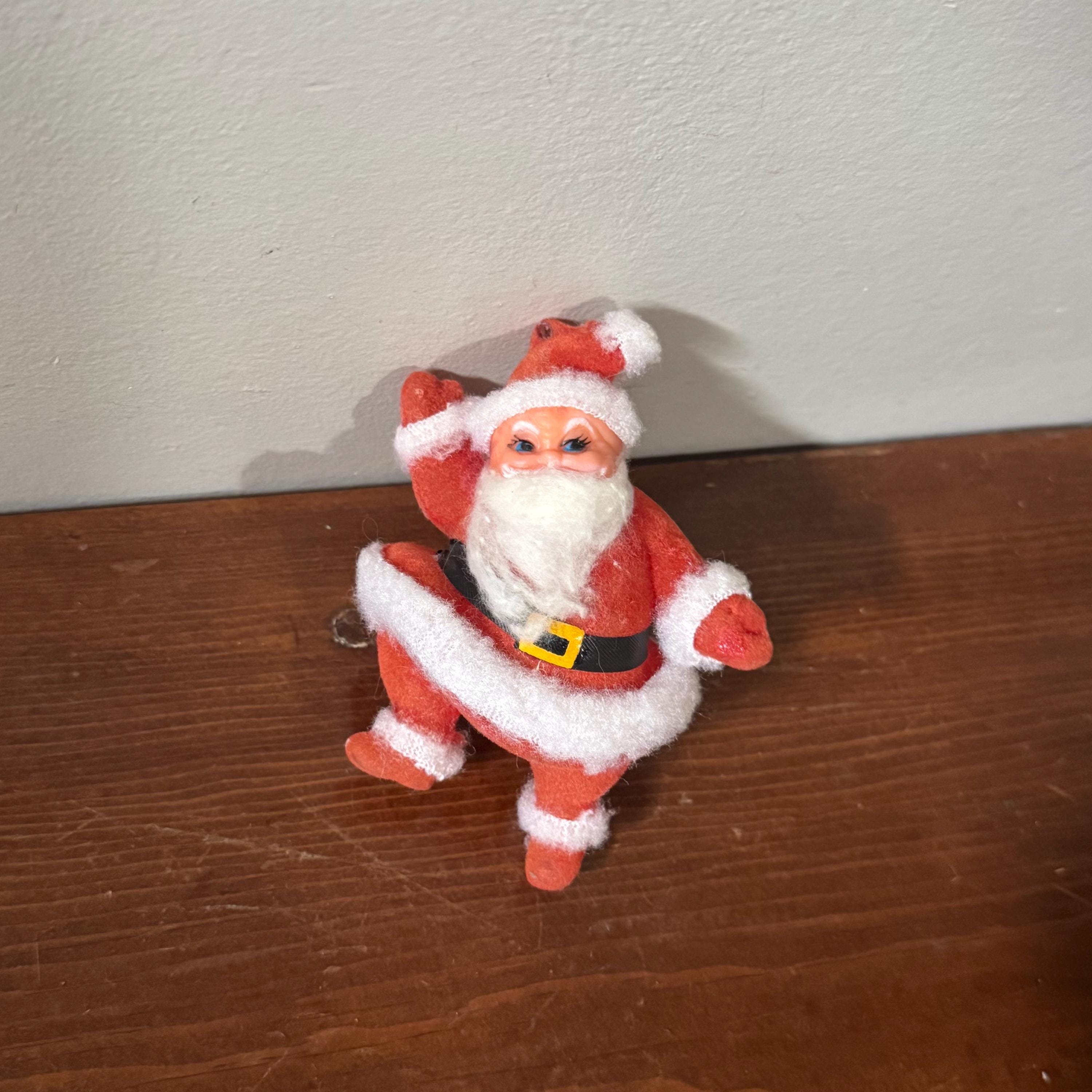 Dancing Santa Flocked - Etsy