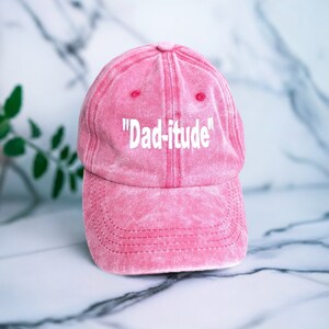 Dad-itude&quot;, Dad hat, Embroidered dad hat, Embroidered hat, Vintage hat, Washable hat, Baseball hat, unstructured hats, Fathers day gift