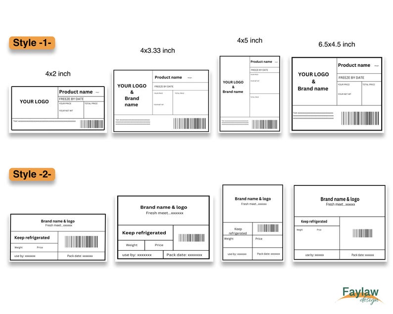 Meat Label Template Farm Meat Homemade Meat Template Meat Packaging